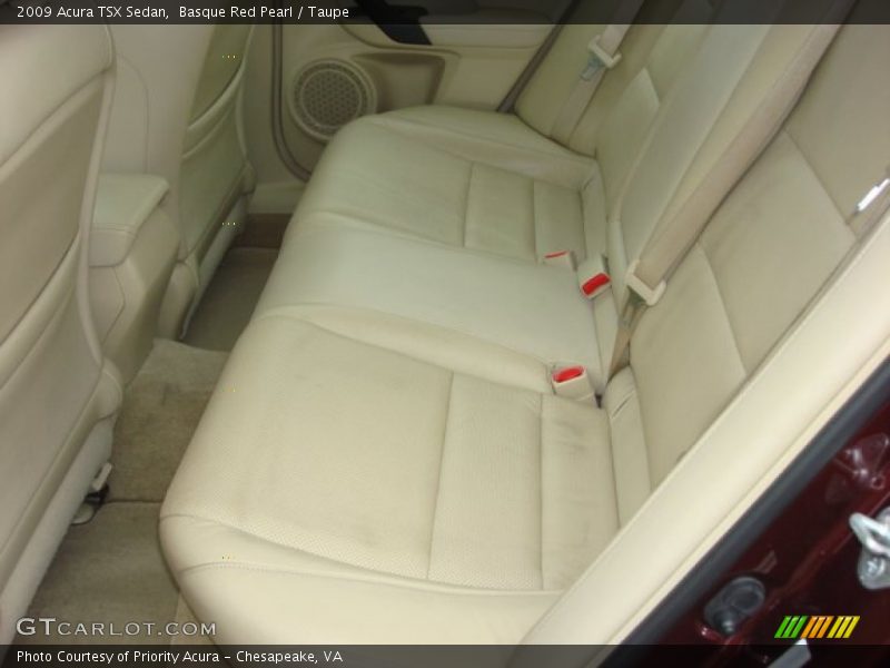 Basque Red Pearl / Taupe 2009 Acura TSX Sedan
