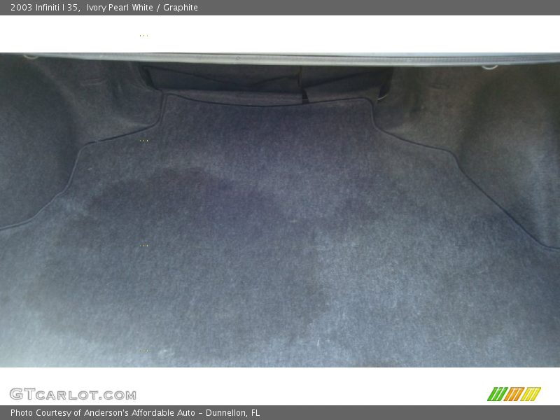 Ivory Pearl White / Graphite 2003 Infiniti I 35