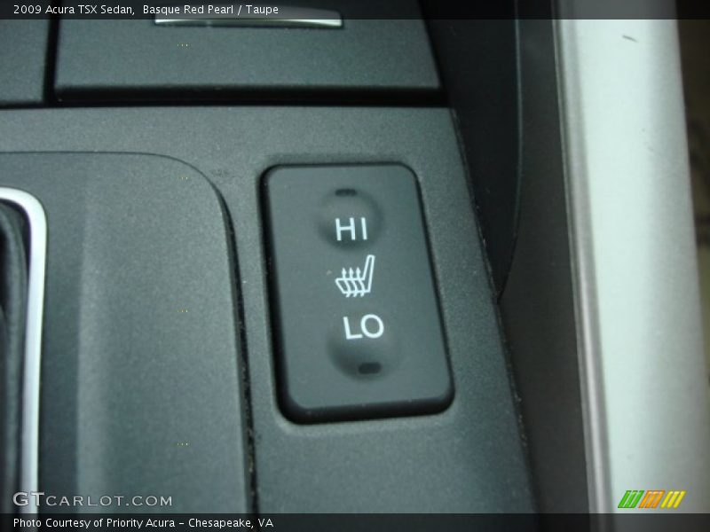 Basque Red Pearl / Taupe 2009 Acura TSX Sedan