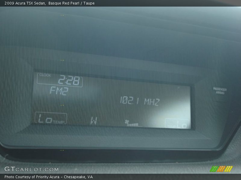 Basque Red Pearl / Taupe 2009 Acura TSX Sedan