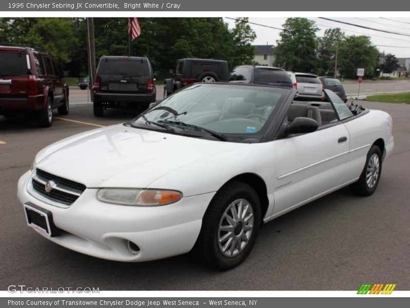 Bright White / Gray 1996 Chrysler Sebring JX Convertible