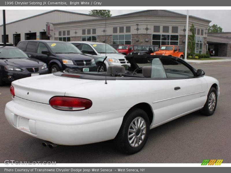 Bright White / Gray 1996 Chrysler Sebring JX Convertible