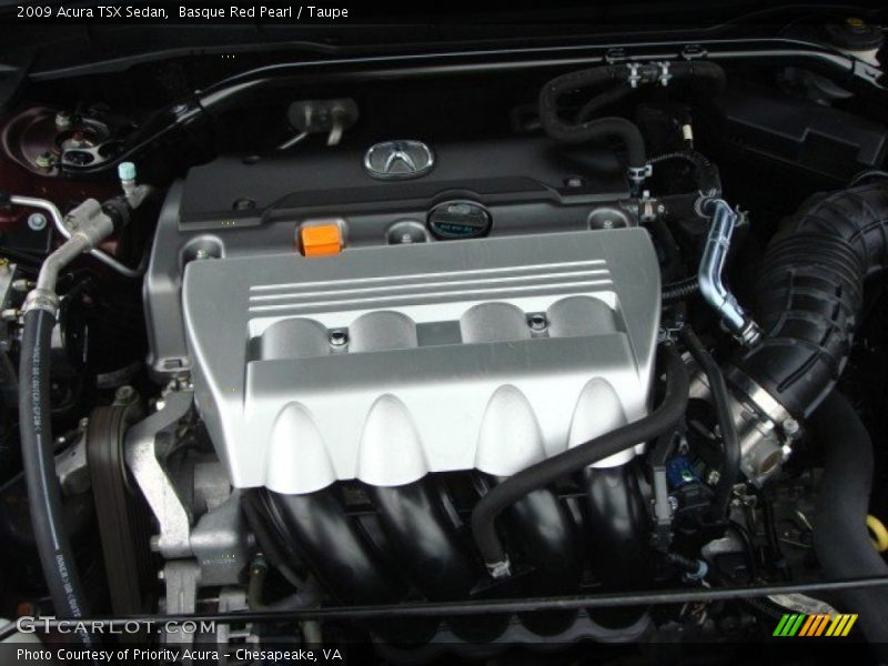 Basque Red Pearl / Taupe 2009 Acura TSX Sedan