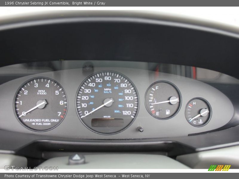  1996 Sebring JX Convertible JX Convertible Gauges