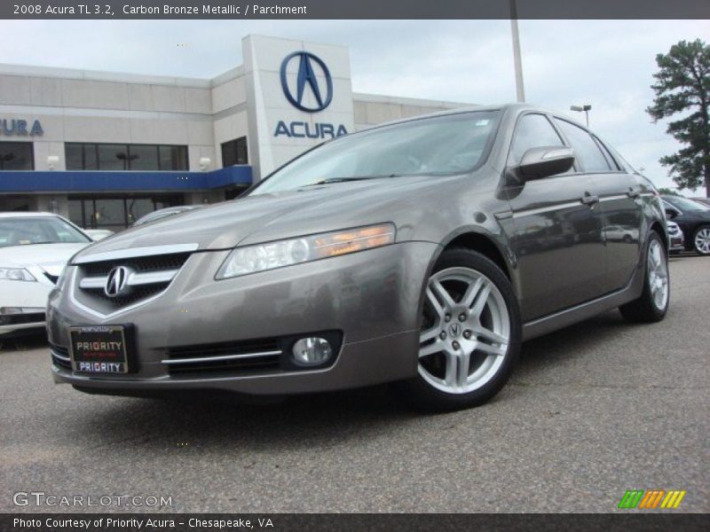 Carbon Bronze Metallic / Parchment 2008 Acura TL 3.2