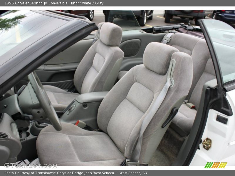 Bright White / Gray 1996 Chrysler Sebring JX Convertible