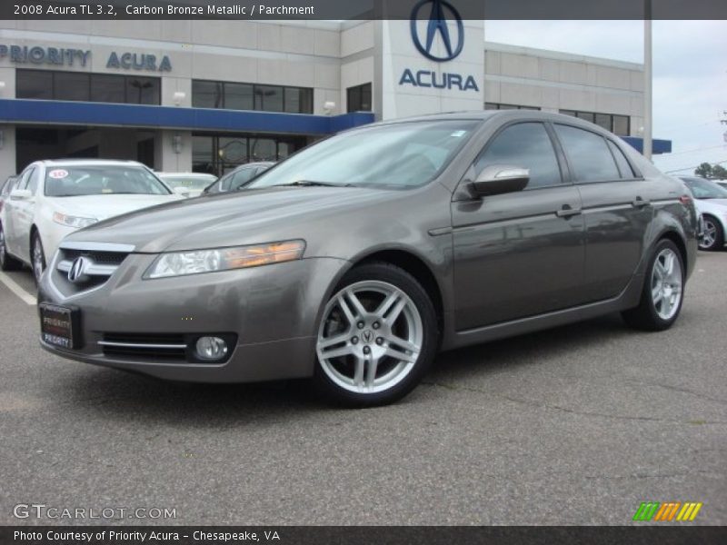 Carbon Bronze Metallic / Parchment 2008 Acura TL 3.2