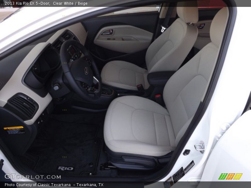  2013 Rio EX 5-Door Beige Interior