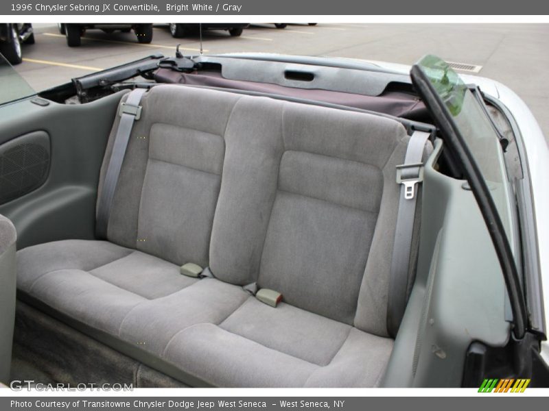 Rear Seat of 1996 Sebring JX Convertible