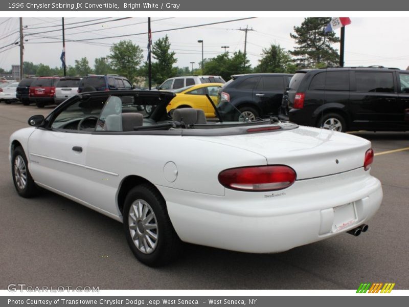 Bright White / Gray 1996 Chrysler Sebring JX Convertible