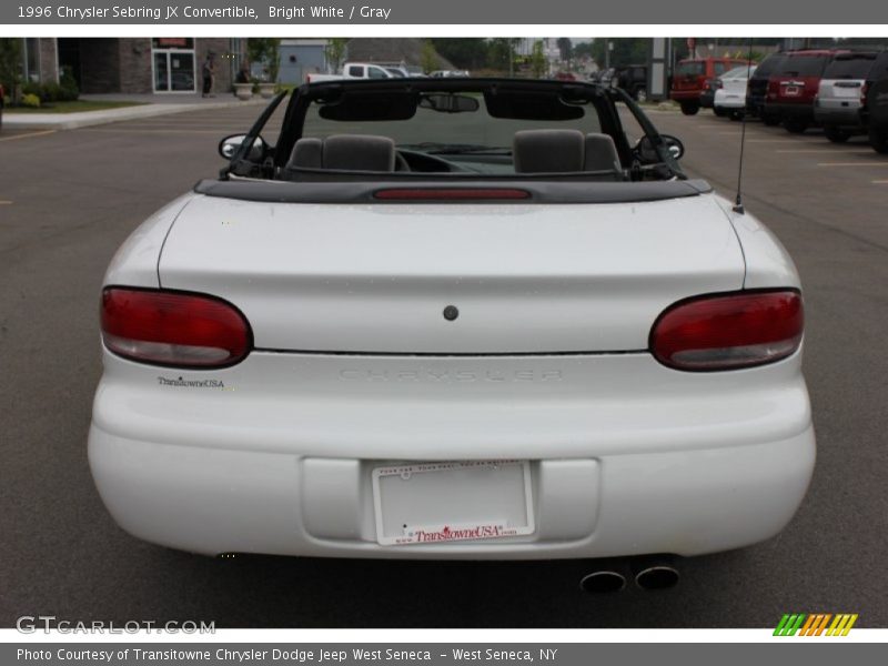 Bright White / Gray 1996 Chrysler Sebring JX Convertible