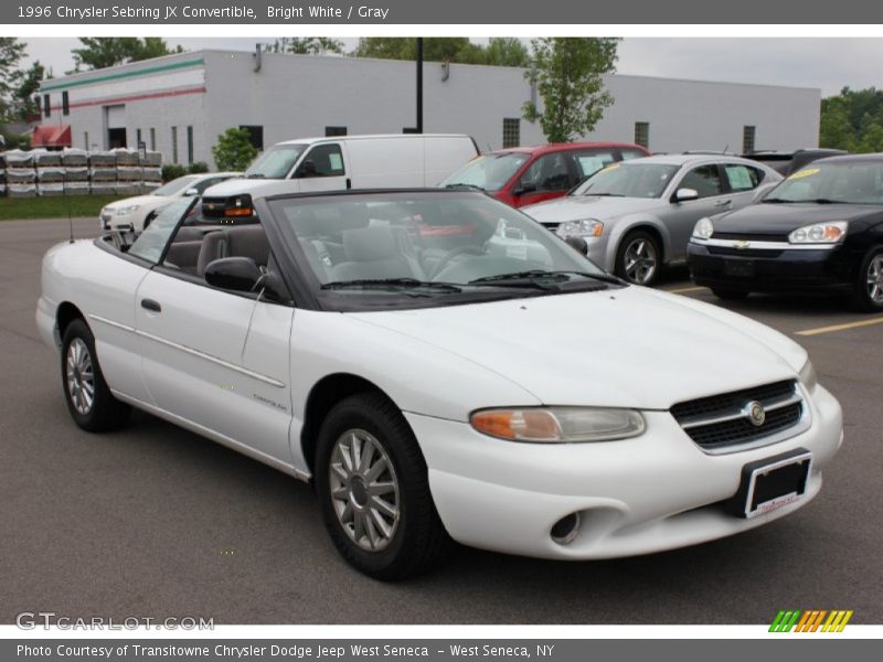 Bright White / Gray 1996 Chrysler Sebring JX Convertible