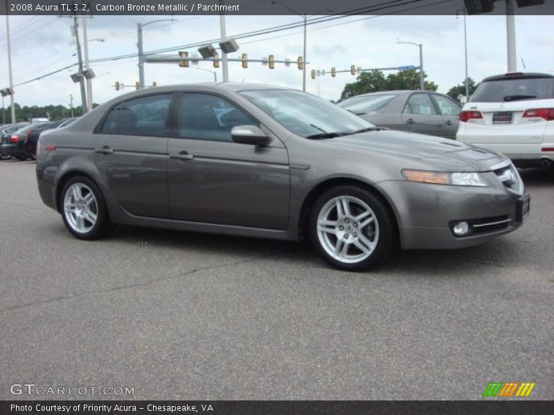 Carbon Bronze Metallic / Parchment 2008 Acura TL 3.2