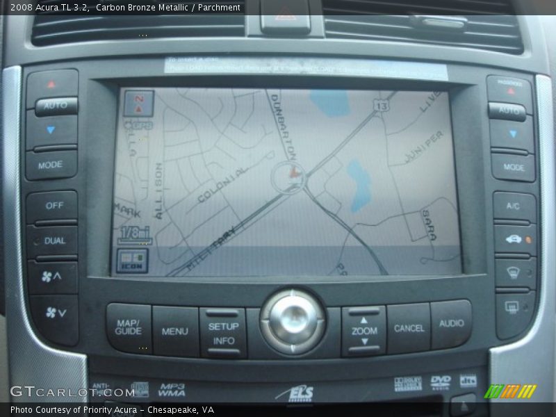 Carbon Bronze Metallic / Parchment 2008 Acura TL 3.2