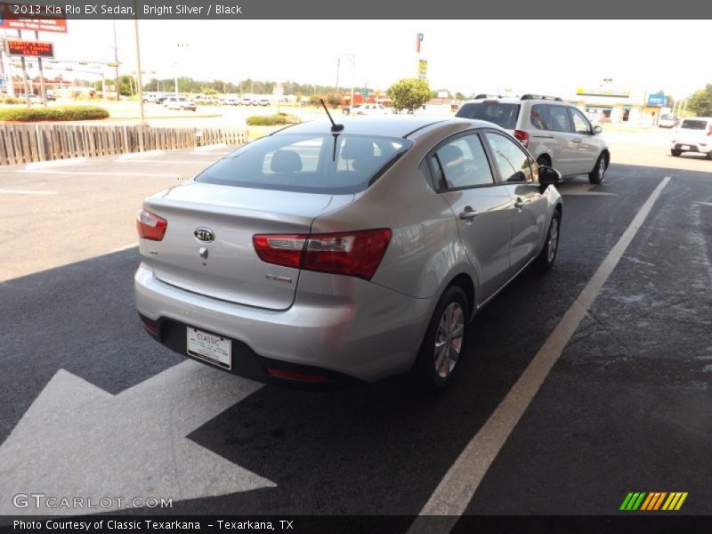 Bright Silver / Black 2013 Kia Rio EX Sedan