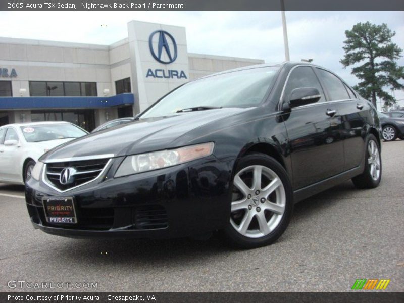 Nighthawk Black Pearl / Parchment 2005 Acura TSX Sedan