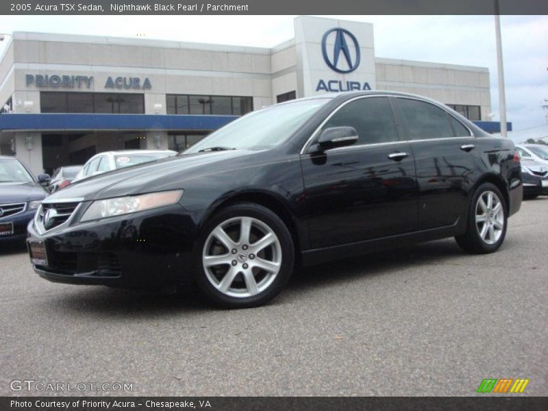 Nighthawk Black Pearl / Parchment 2005 Acura TSX Sedan