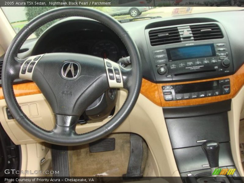 Nighthawk Black Pearl / Parchment 2005 Acura TSX Sedan