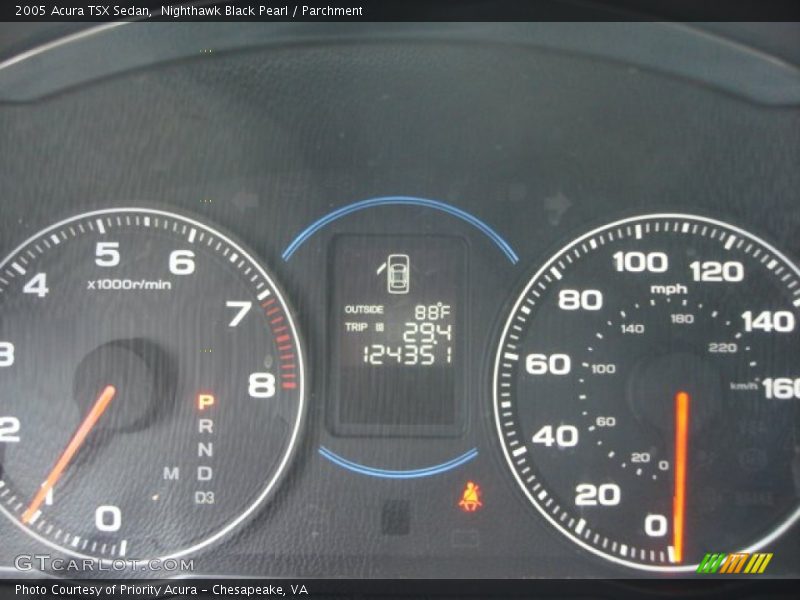 Nighthawk Black Pearl / Parchment 2005 Acura TSX Sedan