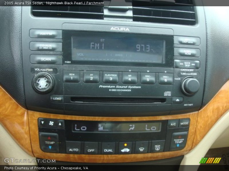 Nighthawk Black Pearl / Parchment 2005 Acura TSX Sedan