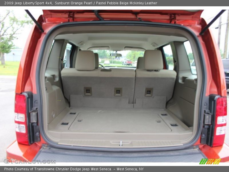 Sunburst Orange Pearl / Pastel Pebble Beige Mckinley Leather 2009 Jeep Liberty Sport 4x4