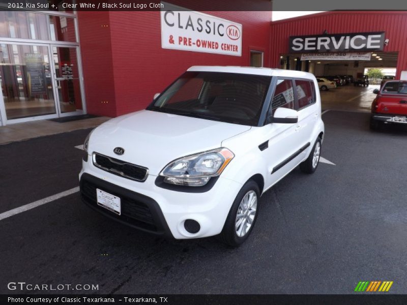 Clear White / Black Soul Logo Cloth 2012 Kia Soul +