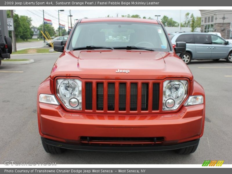 Sunburst Orange Pearl / Pastel Pebble Beige Mckinley Leather 2009 Jeep Liberty Sport 4x4
