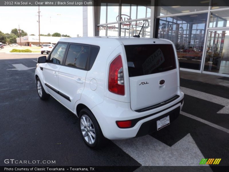 Clear White / Black Soul Logo Cloth 2012 Kia Soul +