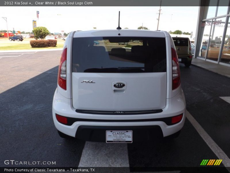 Clear White / Black Soul Logo Cloth 2012 Kia Soul +