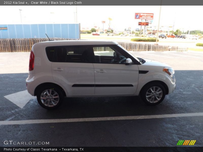 Clear White / Black Soul Logo Cloth 2012 Kia Soul +