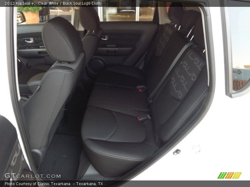 Clear White / Black Soul Logo Cloth 2012 Kia Soul +