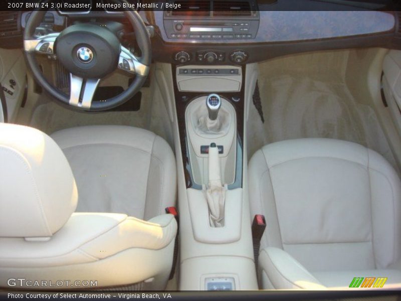 Montego Blue Metallic / Beige 2007 BMW Z4 3.0i Roadster