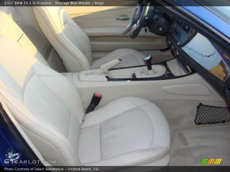 Montego Blue Metallic / Beige 2007 BMW Z4 3.0i Roadster