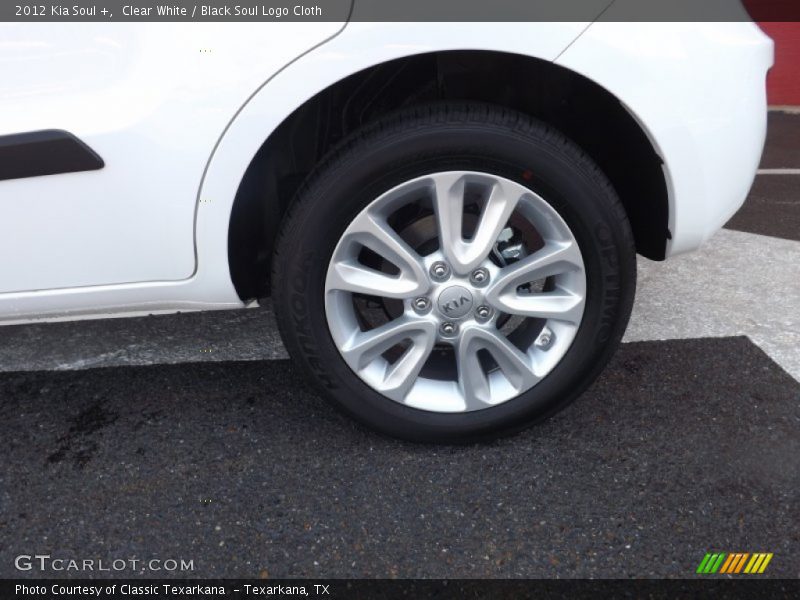 Clear White / Black Soul Logo Cloth 2012 Kia Soul +