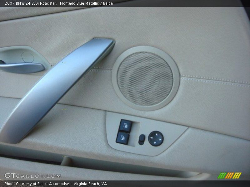 Montego Blue Metallic / Beige 2007 BMW Z4 3.0i Roadster