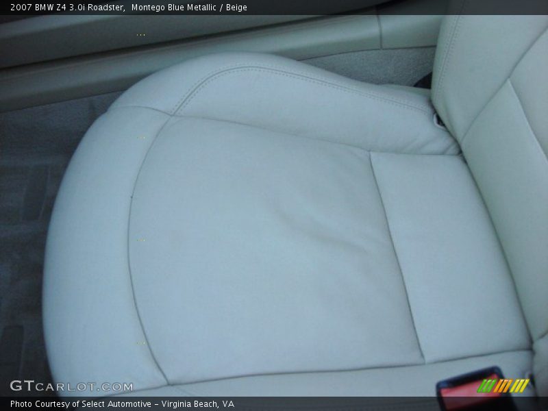 Montego Blue Metallic / Beige 2007 BMW Z4 3.0i Roadster