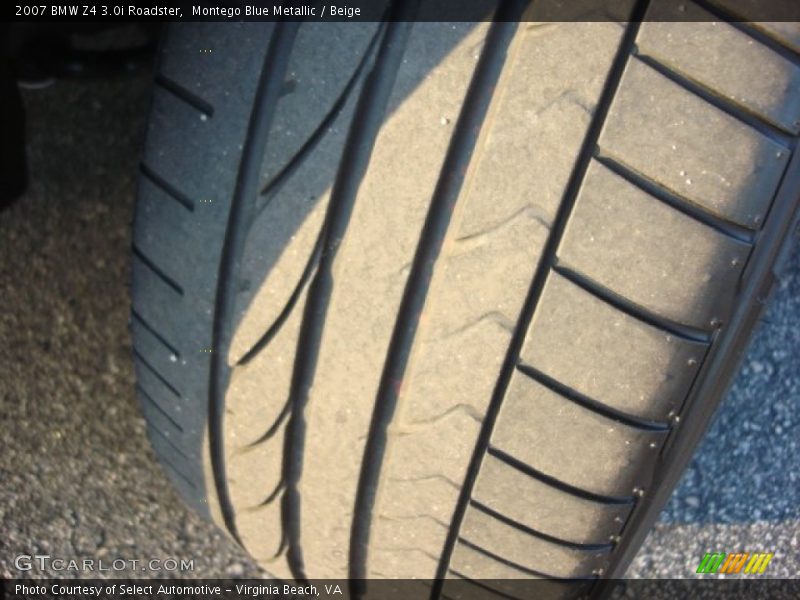 Montego Blue Metallic / Beige 2007 BMW Z4 3.0i Roadster