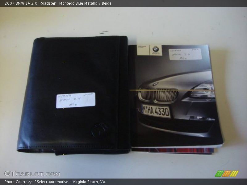 Montego Blue Metallic / Beige 2007 BMW Z4 3.0i Roadster