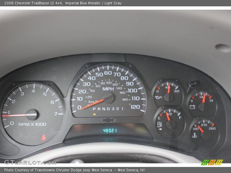 Imperial Blue Metallic / Light Gray 2008 Chevrolet TrailBlazer LS 4x4