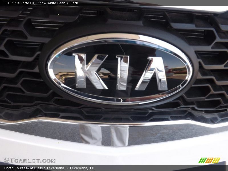 Snow White Pearl / Black 2012 Kia Forte EX