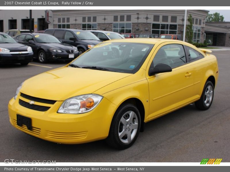 Rally Yellow / Gray 2007 Chevrolet Cobalt LS Coupe