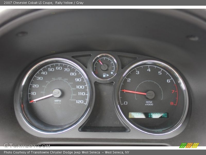 Rally Yellow / Gray 2007 Chevrolet Cobalt LS Coupe