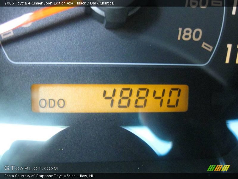 Black / Dark Charcoal 2006 Toyota 4Runner Sport Edition 4x4