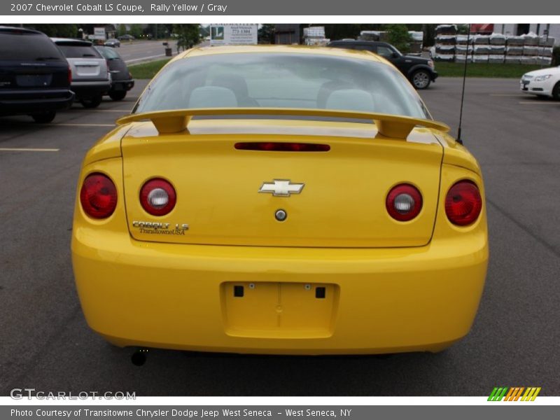 Rally Yellow / Gray 2007 Chevrolet Cobalt LS Coupe