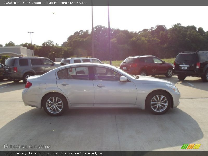 Liquid Platinum Silver / Stone 2008 Infiniti G 35 Sedan