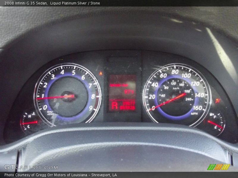 Liquid Platinum Silver / Stone 2008 Infiniti G 35 Sedan