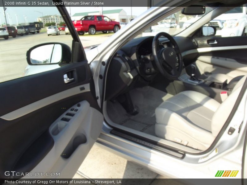 Liquid Platinum Silver / Stone 2008 Infiniti G 35 Sedan