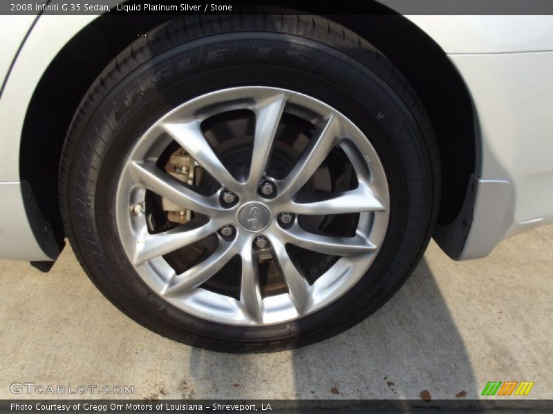 Liquid Platinum Silver / Stone 2008 Infiniti G 35 Sedan