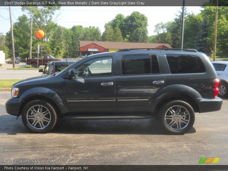 Steel Blue Metallic / Dark Slate Gray/Light Slate Gray 2007 Dodge Durango SLT 4x4