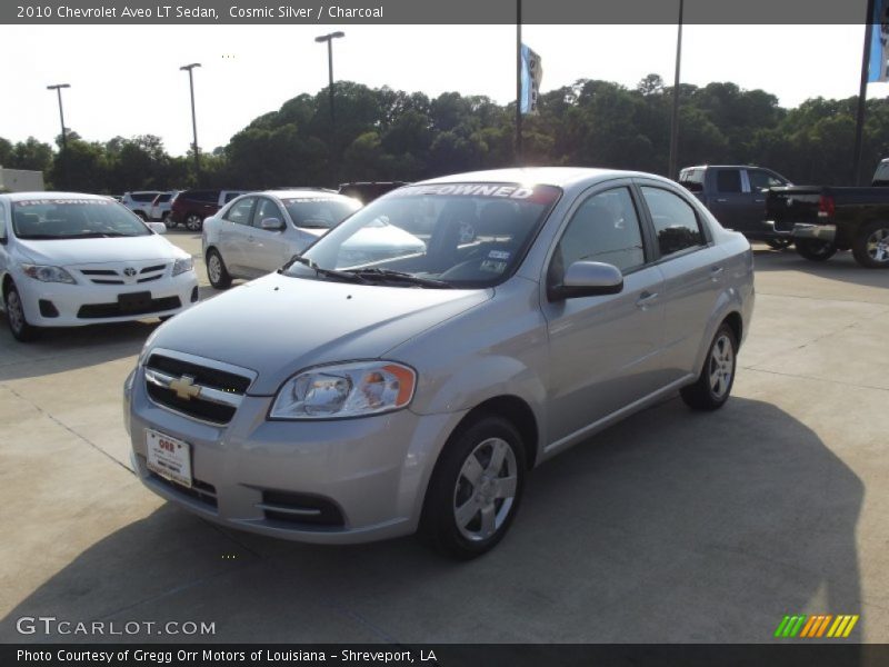 Cosmic Silver / Charcoal 2010 Chevrolet Aveo LT Sedan